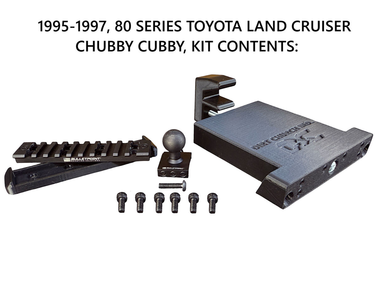 CHUBBY CUBBY, 80 SERIES LAND CRUISER ACCESSORIES MOUNT CHUBBY CUBBY, 80 SERIES LAND CRUISER ACCESSORIES MOUNT