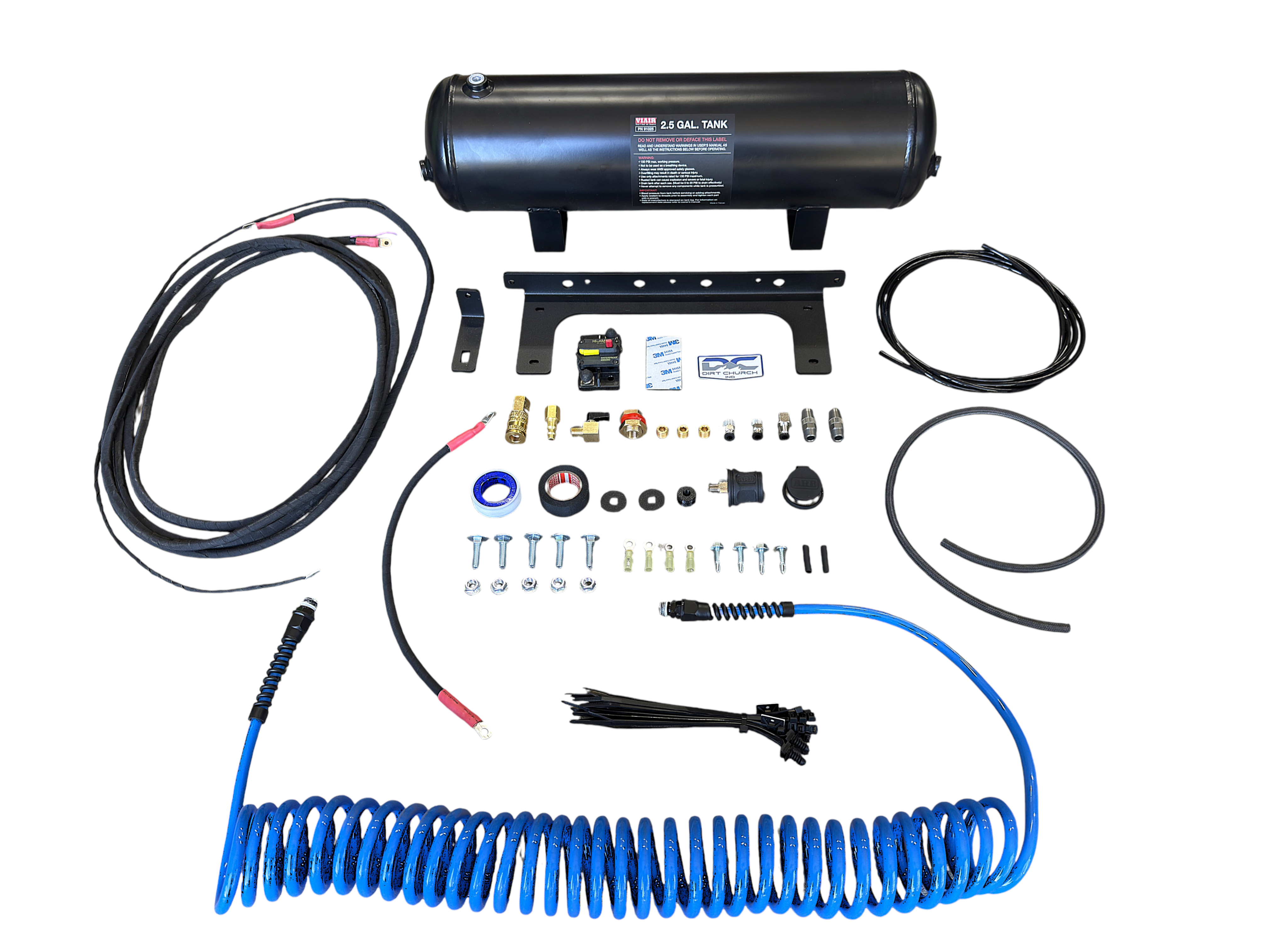 2017-2026, Ford Super Duty (BRUSHLESS) Dual ARB Compressor Kit, Above The Spare Tire