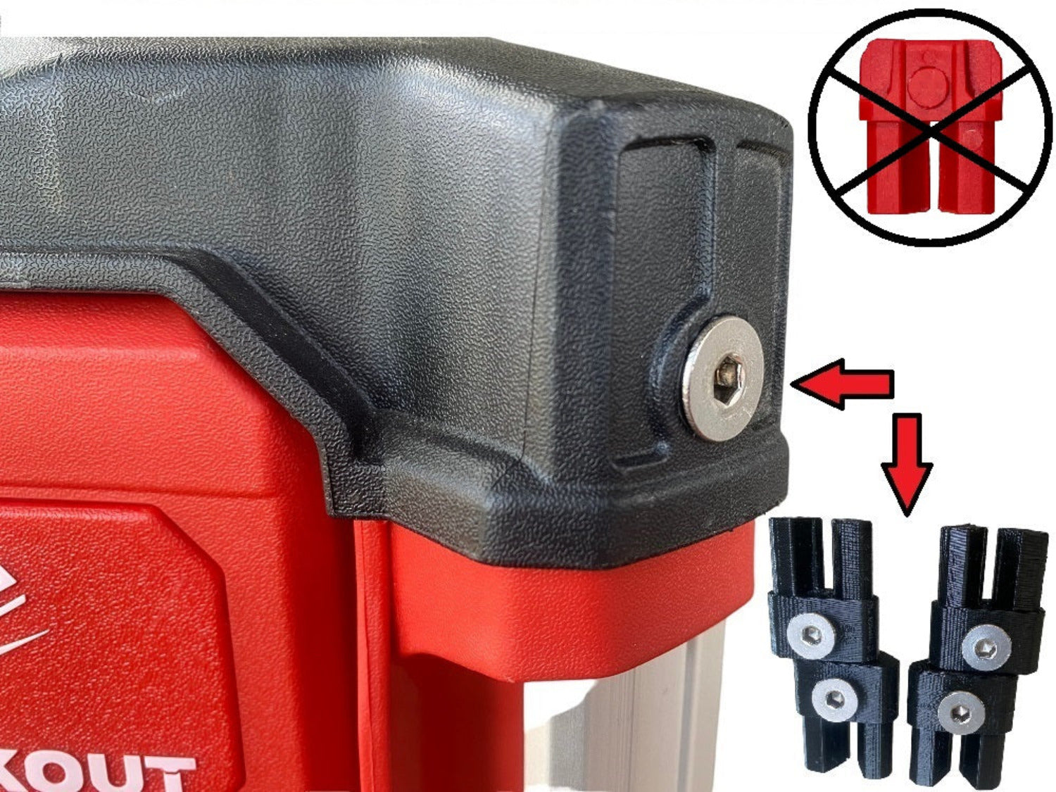Rail Cap's for Milwaukee 2 & 3 Drawer Packouts