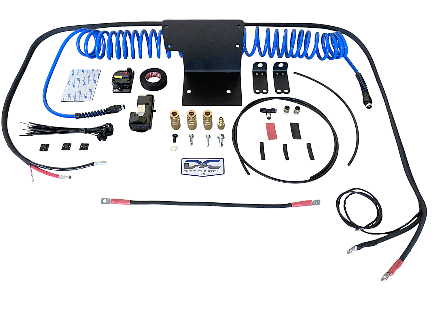 2023-2026 Ford Super Duty (BRUSHED) Dual ARB Compressor Kit, (Behind The Rear Seat)